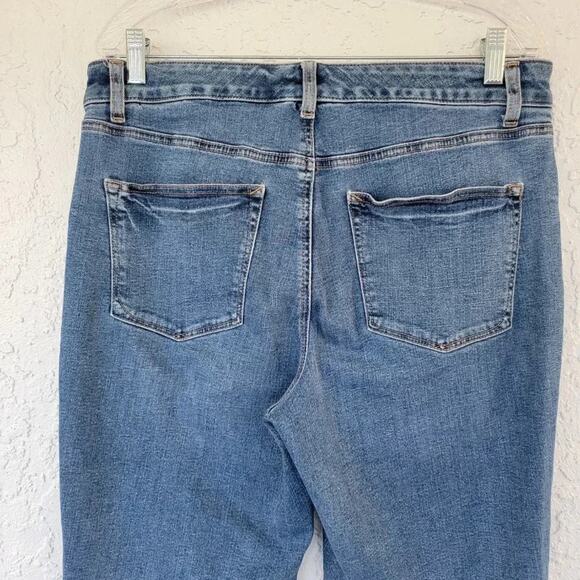 Talbots Everyday Relaxed Ankle Jeans Blue Denim Women Size 10 High Waist - Picture 8 of 13